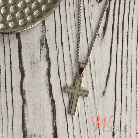 DOUBLE CROSS NECKLACE