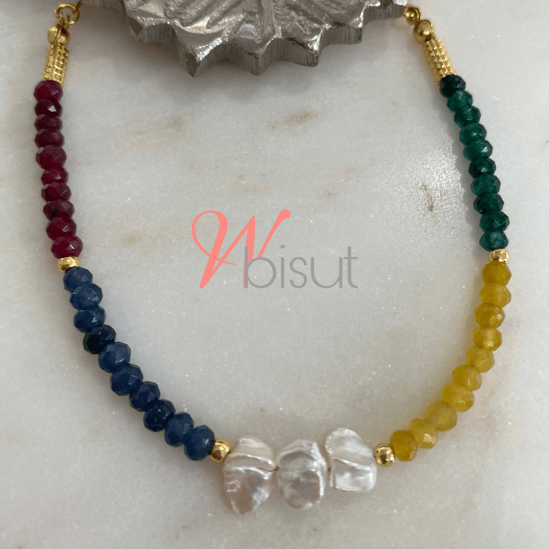 BRIGHT MULTICOLOR JADES NECKLACES