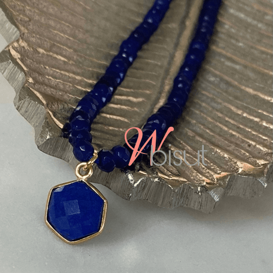 INDIGO BLUE JADES NECKLACE