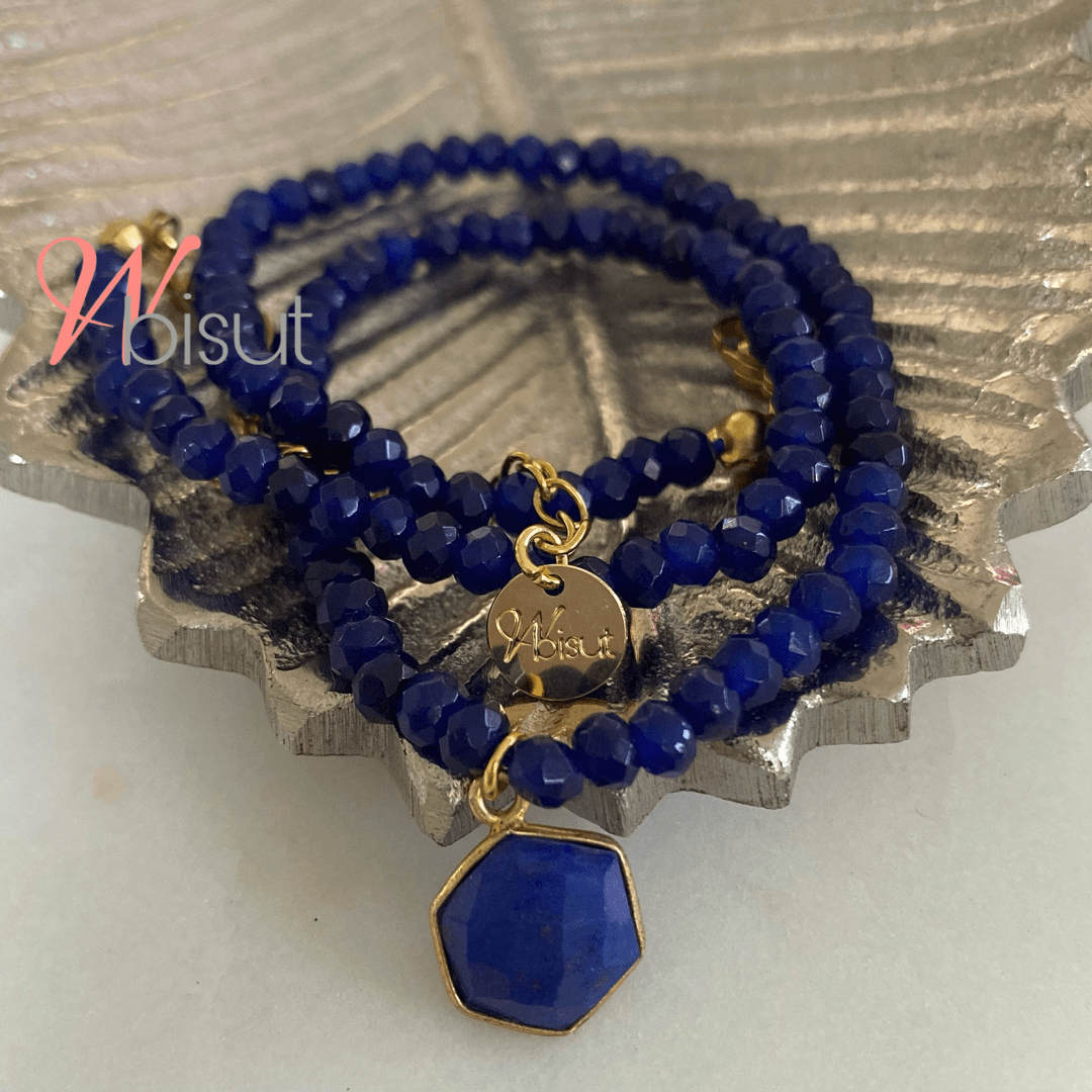 INDIGO BLUE JADES NECKLACE