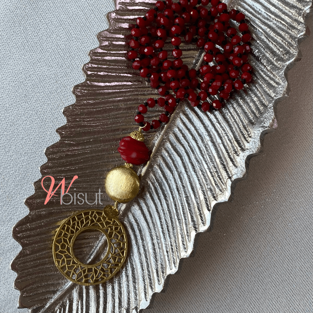KNOTTED CRYSTALS NECKLACE