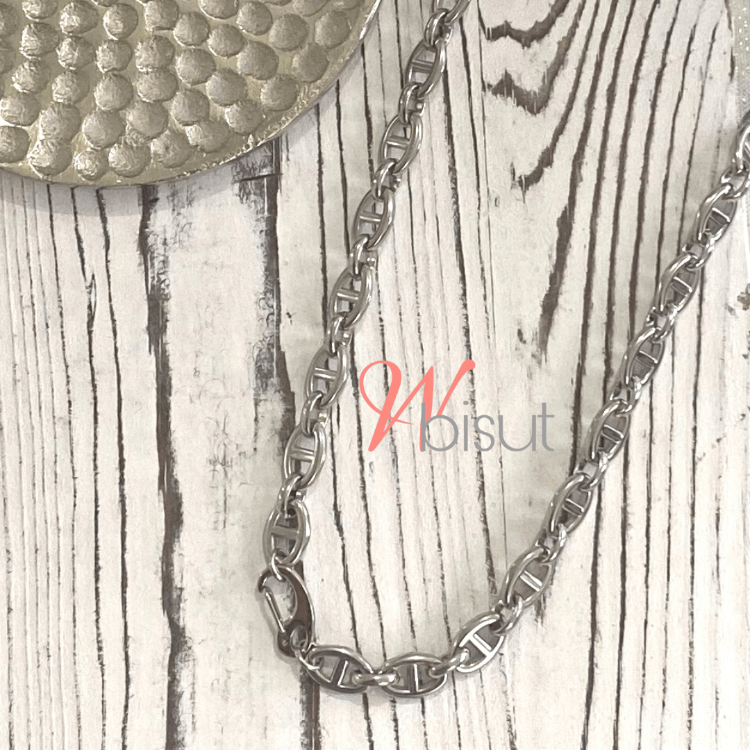 SILVER MARINER LINK NECKLACE