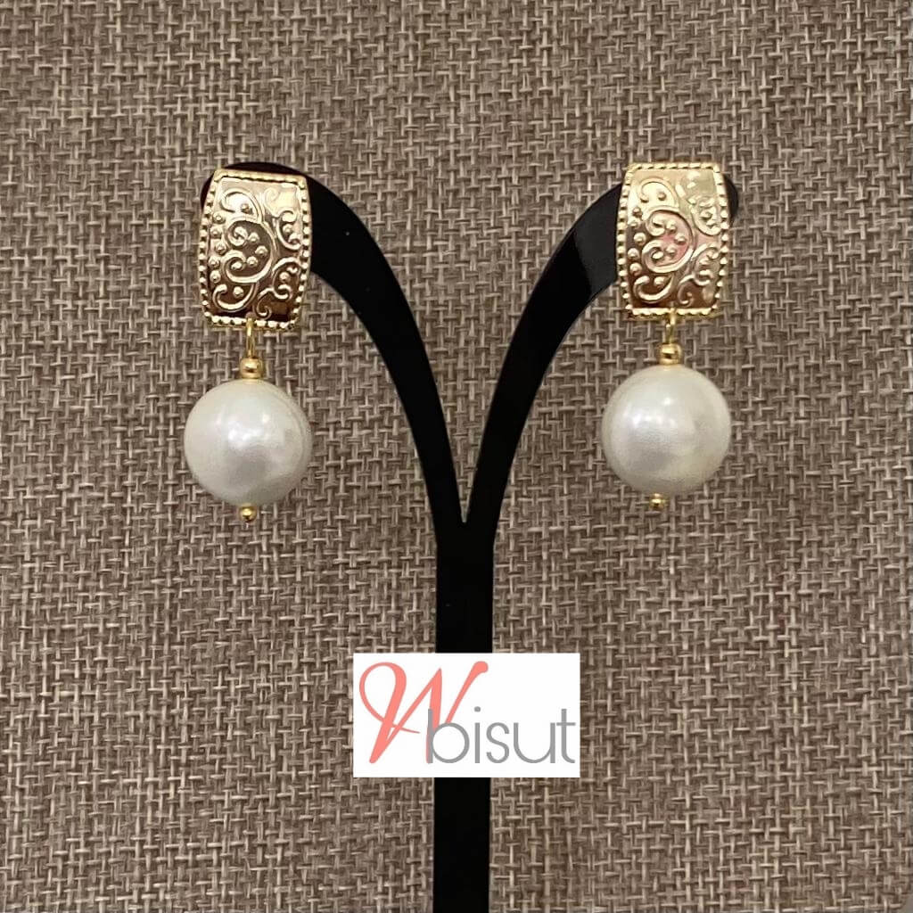 MOTHER OF PEARL SHELL EARRINGS